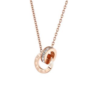 Interlocking Roman Numeral Necklace