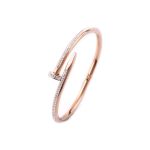 Marilyn Encircling Band of Zirconia Closed Hinged Bangle