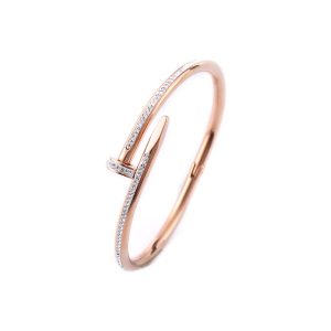 Marilyn Encircling Band of Zirconia Closed Hinged Bangle